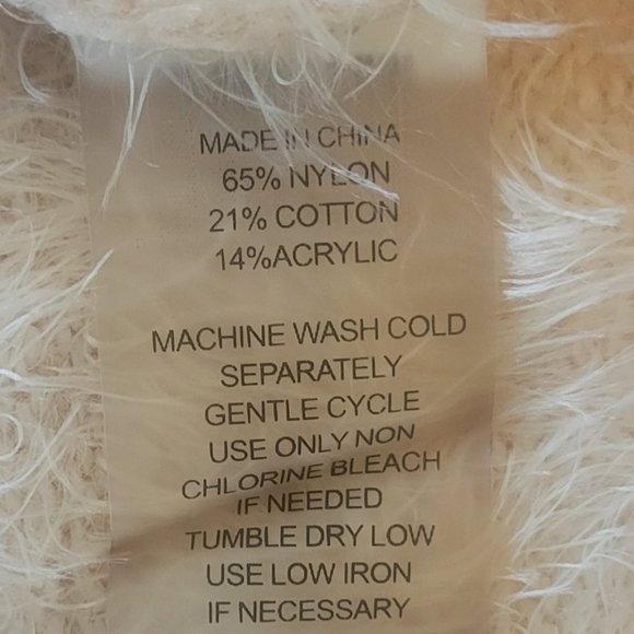 Vince Camuto Chunky Turtleneck Mixed Yarn Eyelash Intarsia Sweater - Picture 9 of 10